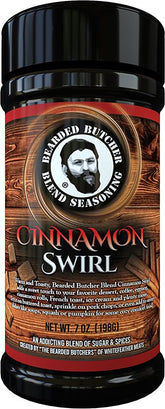 Bearded Butcher Cinnamon-7OZ Seasoning, Cinnamon Swirl Blend, 7 oz
